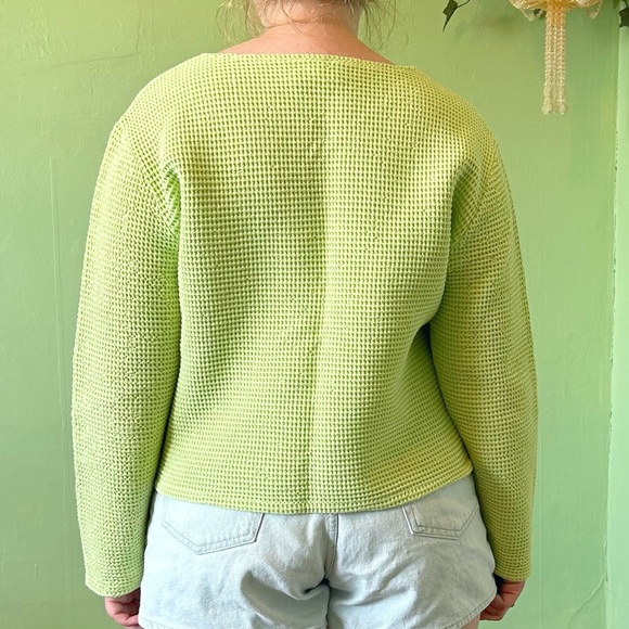 Pastel Green Waffle Weave Top 💚 - Picture 7 of 7